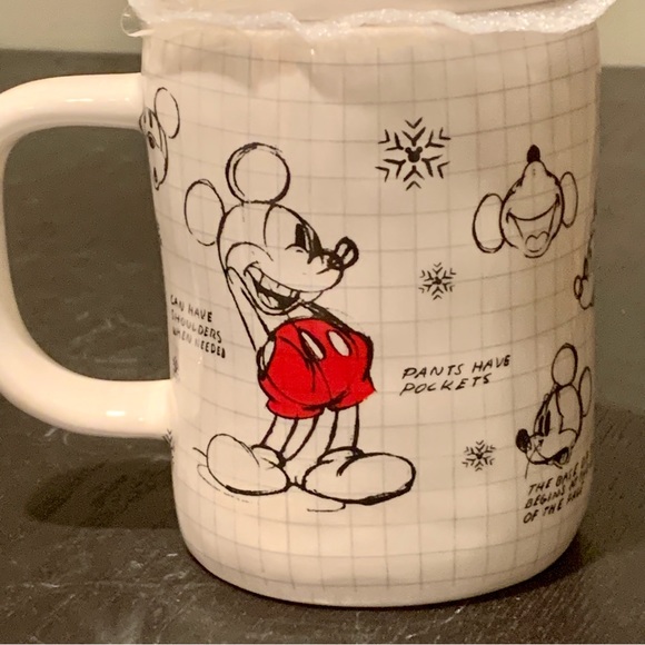 Mickey Santa Hat Mouse Ears Christmas Topper Mug - Disney Sketchbook Collection - Picture 8 of 14